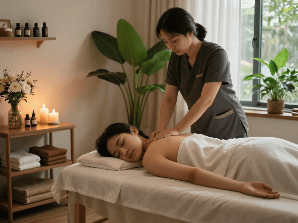 Experience the ultimate relaxation with 영등포출장마사지 in a serene home setting.