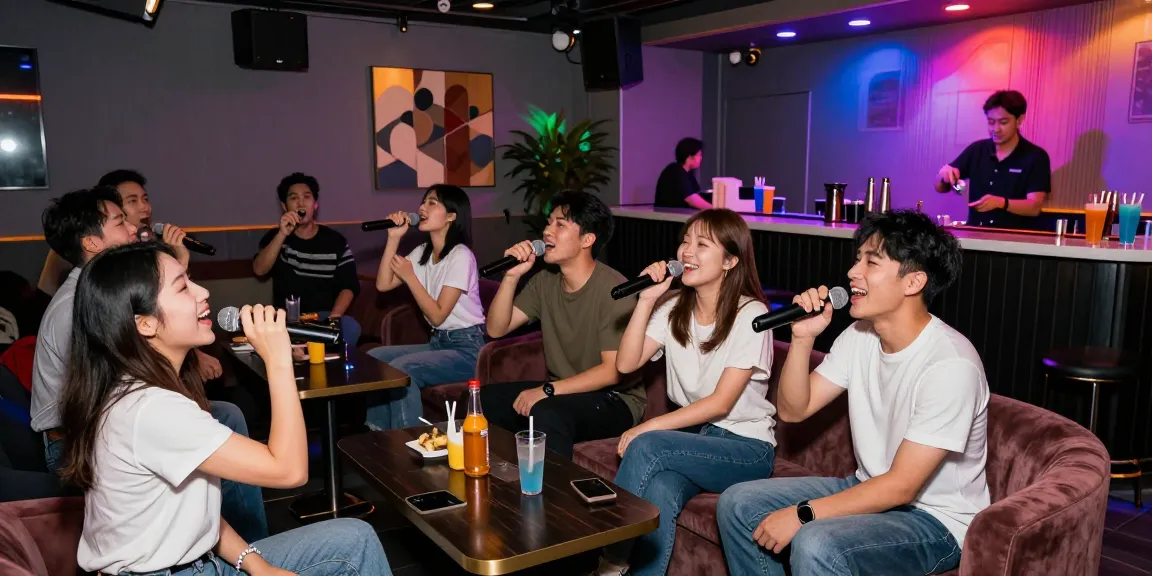 인천쓰리노에서 즐거운 시간을 보내는 손님들의 모습과 화려한 조명이 어우러진 밤의 분위기