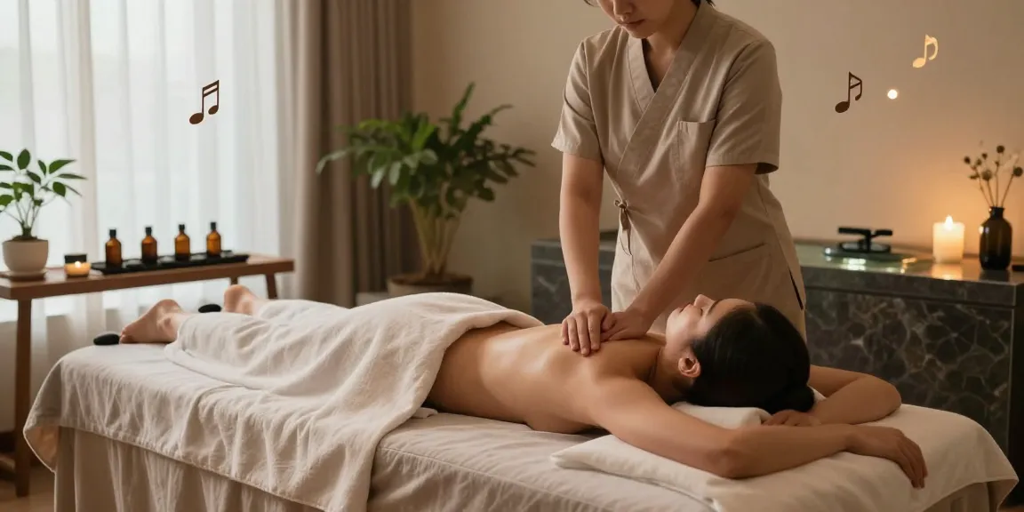 강남출장안마 massage therapy with a tranquil spa setting and soothing atmosphere.