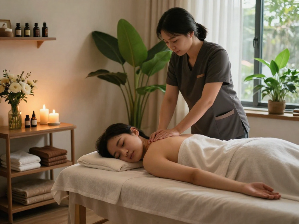 Experience the ultimate relaxation with 영등포출장마사지 in a serene home setting.